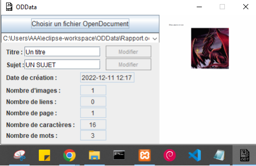 Image de l'interface graphique de notre programme.